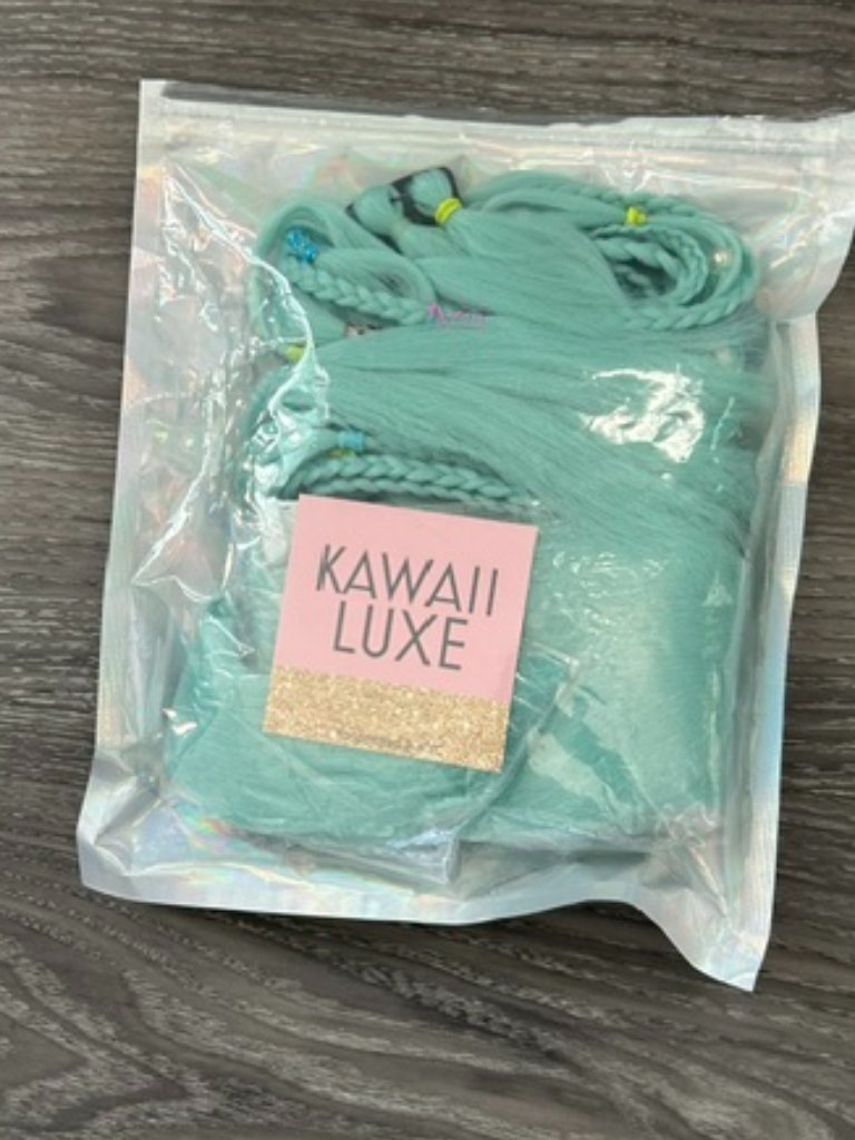 Kawaii Luxe Festival Hair Turquoise